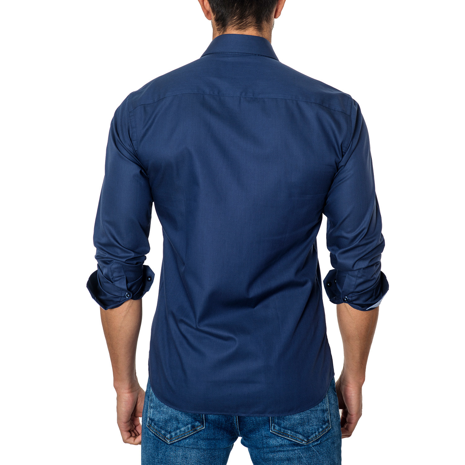Long-Sleeve Button-Up // Dark Blue (S) - Unsimply Stitched - Touch of ...