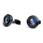Globe Cufflinks // Black