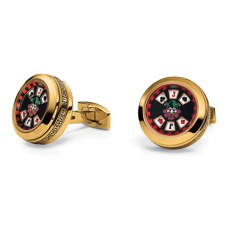 Joker Cufflinks // Gold