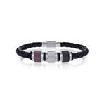 Tri Color Leather Bracelet
