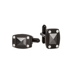 Black Steel Ceramic Cufflinks