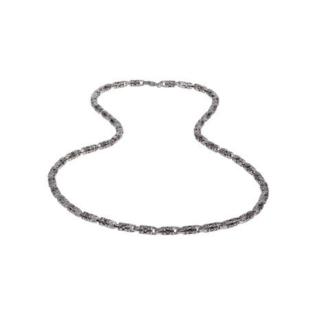 Gothic Biker Link Necklace // 28"