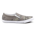 Skid II Textured Slip-On Sneakers // Grey + Olive (US: 8)