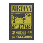 Nirvana Cow Palace // Canvas (12"W x 18"H x 1.5"D)