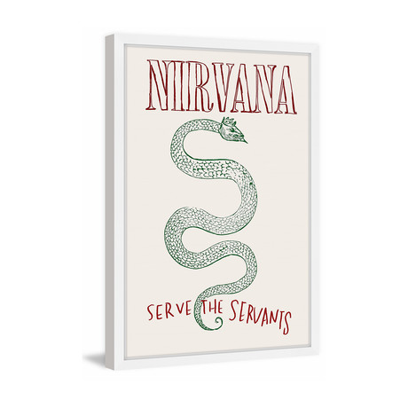 Nirvana Serve the Servants // Framed Print (12"W x 18"H x 1.5"D)