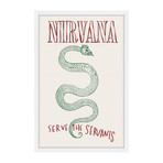 Nirvana Serve the Servants // Framed Print (12"W x 18"H x 1.5"D)