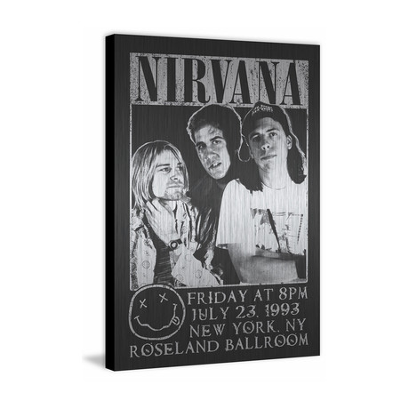 Nirvana Roseland Ballroom // Aluminum (12"W x 18"H x 1.5"D)