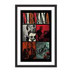 Nirvana Squares // Framed Print (12"W x 18"H x 1.5"D)