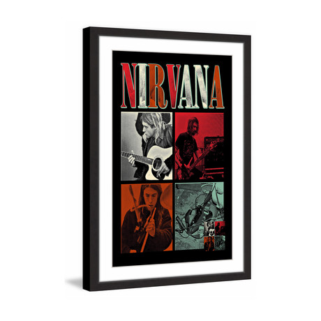 Nirvana Squares // Framed Print (12"W x 18"H x 1.5"D)