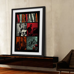 Nirvana Squares // Framed Print (12"W x 18"H x 1.5"D)