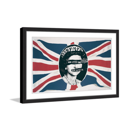 Queen Flag // Framed Print (18"W x 12"H x 1.5"D)