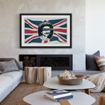 Queen Flag // Framed Print (18"W x 12"H x 1.5"D)