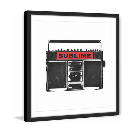 Boom Box // Framed Print (12"W x 12"H x 1.5"D)