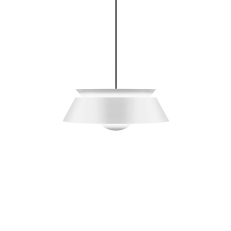 Cuna White Pendant Light // Black Cord (Hardwired)