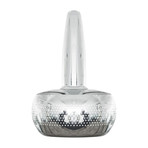 Clava Polished Steel Pendant Light (White Cord)