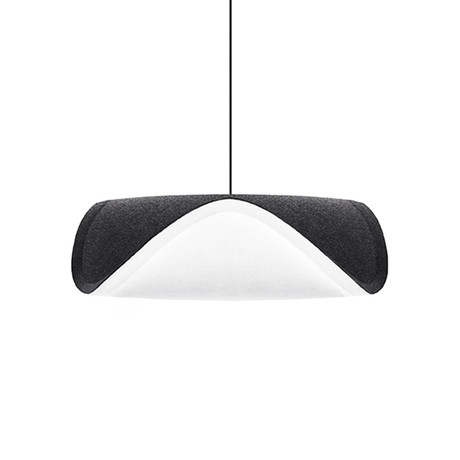 Sine Felt Grey Pendant Light (Hardwired)
