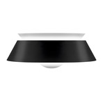 Cuna Black Pendant Light // White Cord (Hardwired)