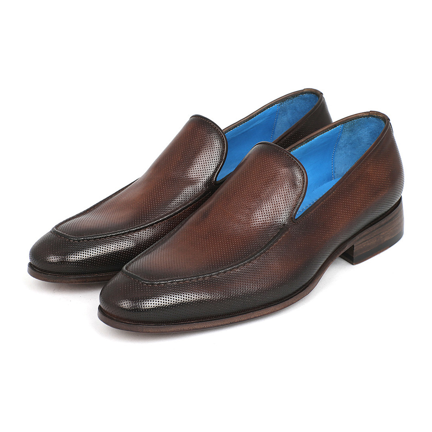 Men's Perforated Leather Loafers // Brown (Euro: 40) - Paul Parkman ...