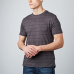 Dominic Sailor Stripe Tee // Charcoal (XL)