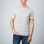 Dominic Sailor Stripe Tee // Oatmeal (L)