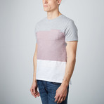 Martin Long Curved Hem Tee // Cardinal Red (L)