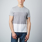 Martin Long Curved Hem Tee // Navy (L)