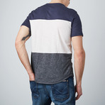 Nolan Long Curved Hem Tee // Navy (XL)