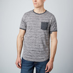 Sidney Curved Hem Ringer Tee // Iron Ore (XL)