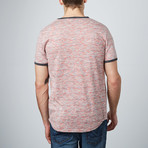 Sidney Curved Hem Ringer Tee // Red (XL)