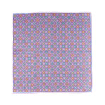 Boxed Floral Silk Hankie // Purple