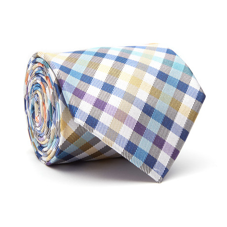 Multi-Plaid // Teal + Gold