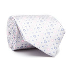 Floral Dot // Silver + Pink + Blue