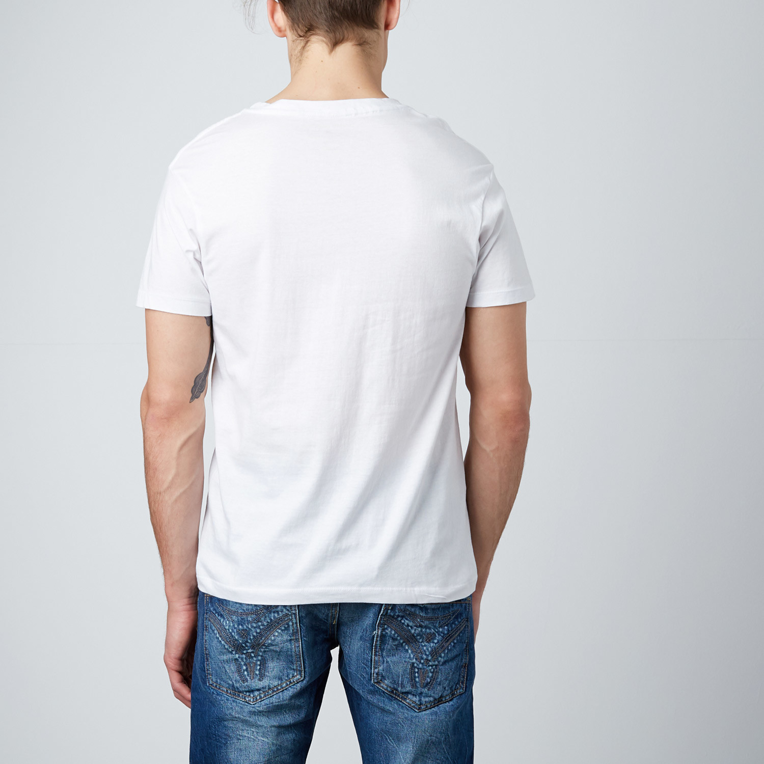  Combed  Cotton  Tee White S J Taverniti Touch of 