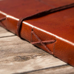 Handmade Leather Journal // Pisces