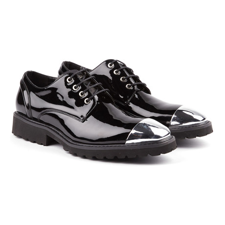 Jedi Patent Cap-Toe Lug Derby // Black (US: 8)