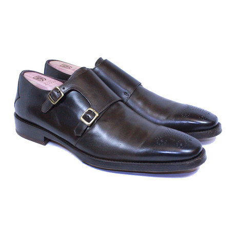 Mercer Double Monkstrap Oxford // Dark Brown (US: 7.5)