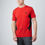 Short-Sleeve Compression Shirt // Red (2XL)