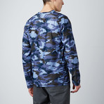 Long-Sleeve Compression Shirt // Grey Camo (L)