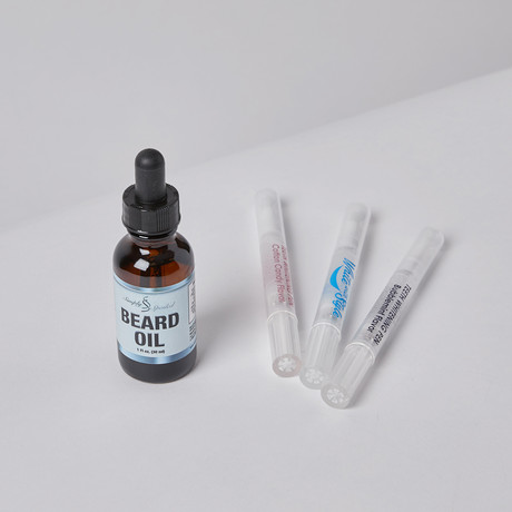 Flavored Teeth Whitening Pens + Beard Oil // 3 Pack