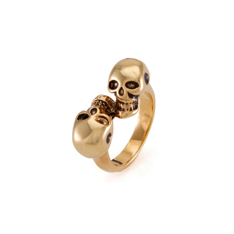 Twin Skulls Ring (Size 8)