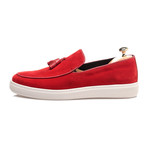 Tassel Piped Slipper Sneaker // Red (Euro: 42)