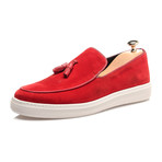 Tassel Piped Slipper Sneaker // Red (Euro: 43)