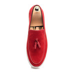 Tassel Piped Slipper Sneaker // Red (Euro: 42)