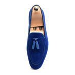 Tassel Stitched Smoking Slipper // Dark Blue (Euro: 39)