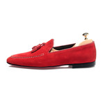 Tassel Stitched Smoking Slipper // Red (Euro: 40)