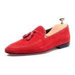 Tassel Stitched Smoking Slipper // Red (Euro: 41)