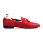 Tassel Stitched Smoking Slipper // Red (Euro: 41)