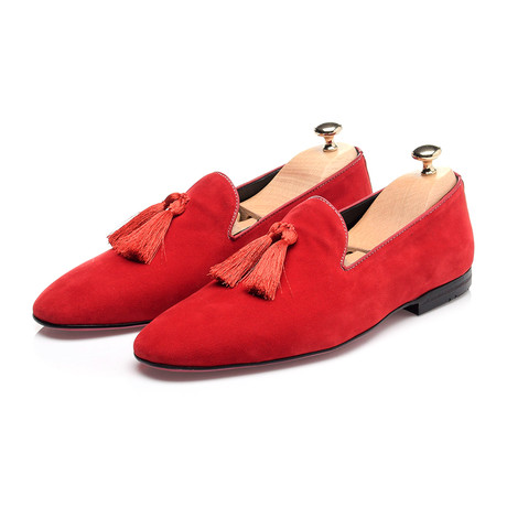 Tassel Smoking Slipper // Red (Euro: 39)