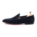 Piped Smoking Slipper // Navy (Euro: 39)