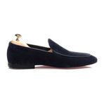 Piped Smoking Slipper // Navy (Euro: 40)